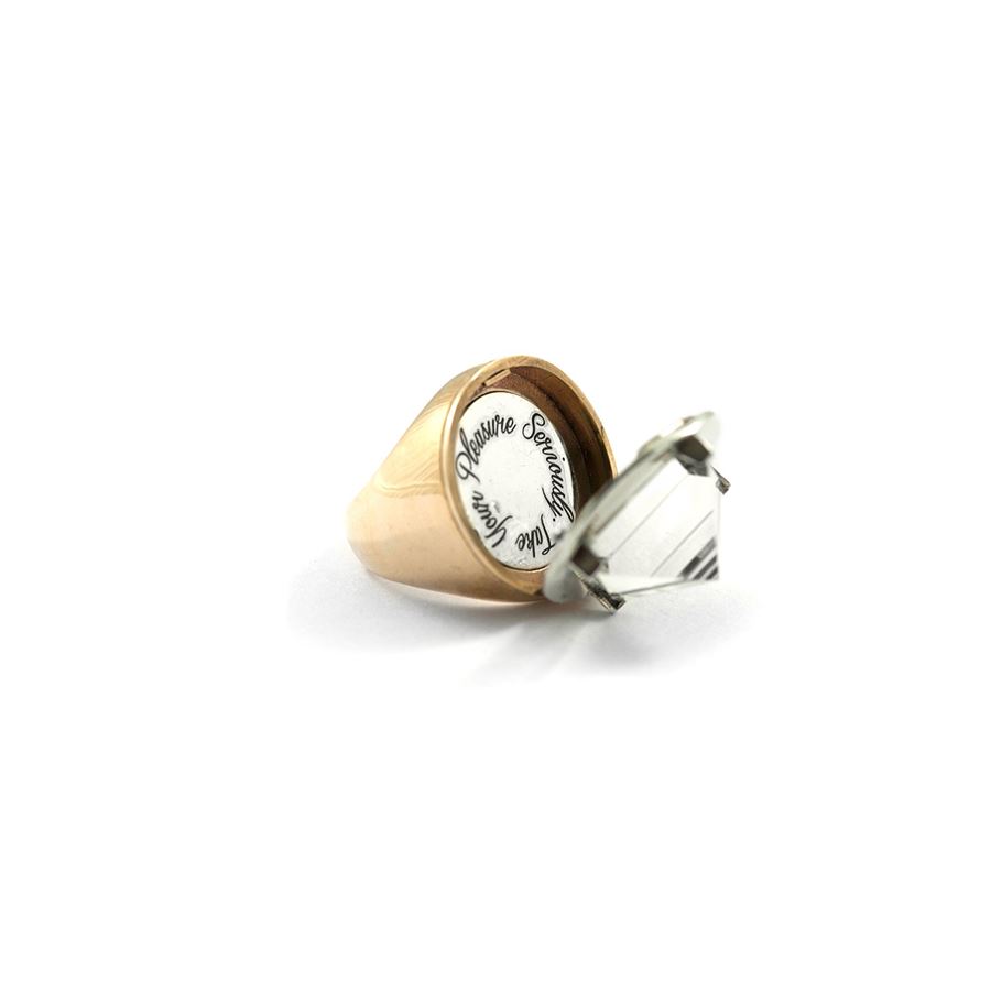 Anello apribile 'Entropia' bicolore ENTROPIA | AN APRIB CDR ARGBASE BRO